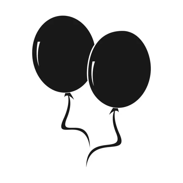 balon simgesi çizimi düz biçimli