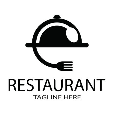 harf e restaurant logo tasarım şablonu çizimi