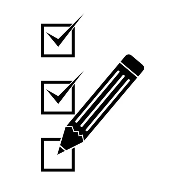 Beyaz arkaplanda kontrol listesi simgesi çizimi