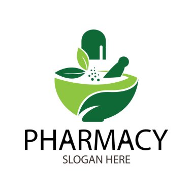 eczane sembolü logo tasarım şablonu