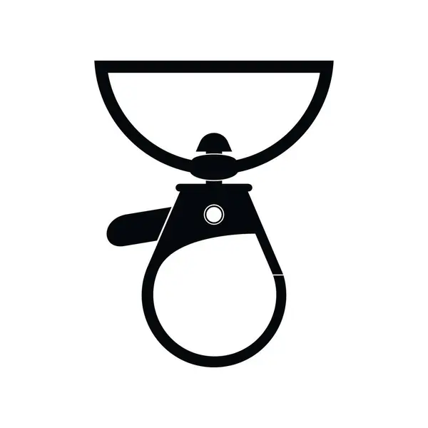 Düz biçimli anahtarlık vektör simgesi