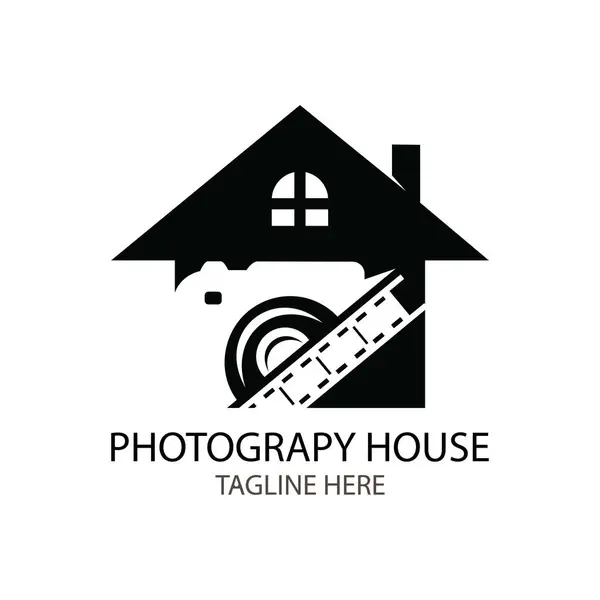 fotoğraf evi logosu tasarımı illüstrasyonu