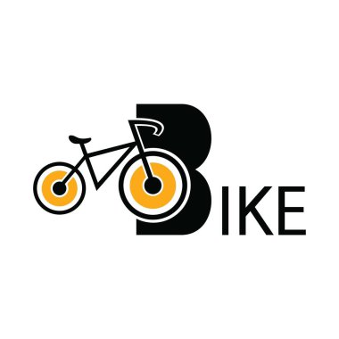 B harfli bisiklet logosu tasarımı