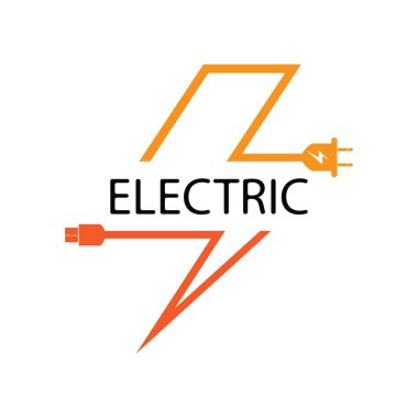 elektrik enerji logosu tasarım şablonu