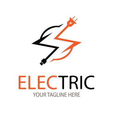 elektrik logosu dizayn harfi S