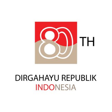 Endonezya 'nın bağımsızlığının 80. yıldönümü için logo tasarımı