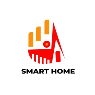  Modern logo tasarımı akıllı ev logosu soyut
