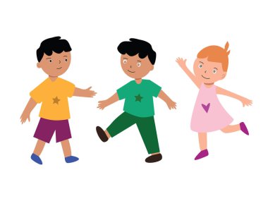 Çocuklar Harika Bir Gülüş ve Arkadaşlık Dansıyla Oynuyor