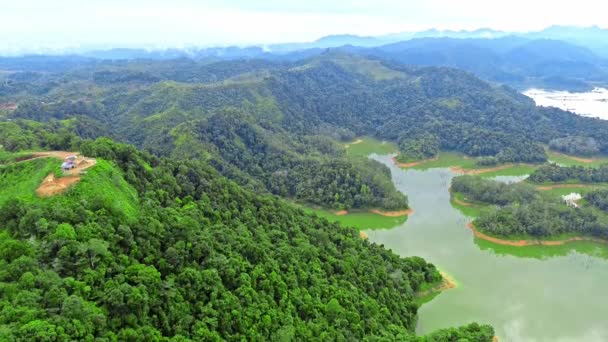 Aerial Video Ulu Kasok Riau Atracción Turística Raja Ampat Aspirante — Vídeo de stock