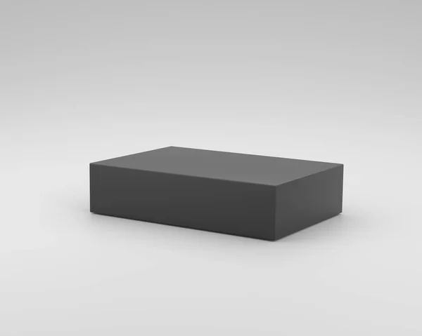 製品発表のための幾何学的背景に関するミニマリズムブラック ポディウム — ストック写真