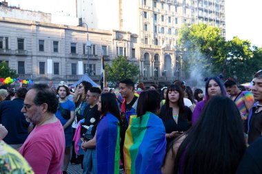LGBTQ Onur Yürüyüşü, Ulusal Kongre, Buenos Aires, Arjantin, 4 Kasım 2023.