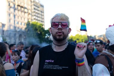 LGBTQ Onur Yürüyüşü, Ulusal Kongre, Buenos Aires, Arjantin, 4 Kasım 2023.