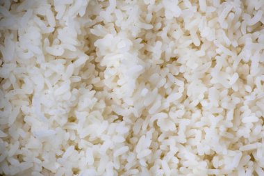 Beyaz sade pirinç dokusu arkaplanı.