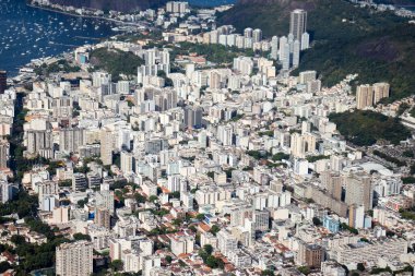 Rio de Janeiro 'nun yoğun kentleşmiş bölgesi.