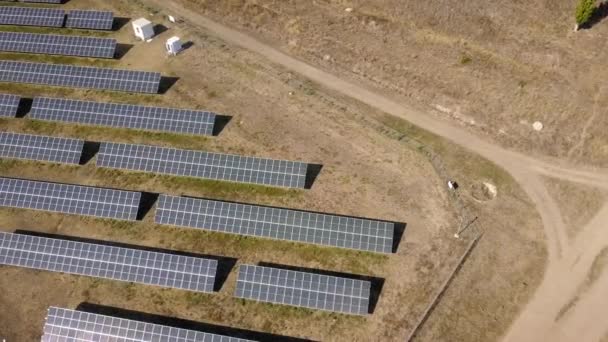 Yenilenebilir Enerji Zaferi Avrupa Güneş Projesi Büyük Tepelere Ulaştı — Stok video