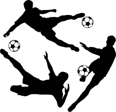 Bir takım vektör futbol takımı, futbolcular