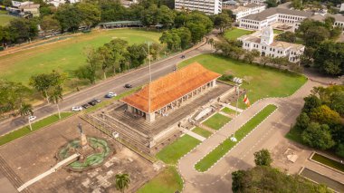 Kolombiya 'daki Bağımsızlık Meydanı' nın hava görüntüsü