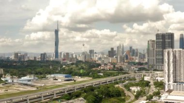 Aerial view of Kuala Lumpur. It is the capital of Malaysia and the biggest city in the country
