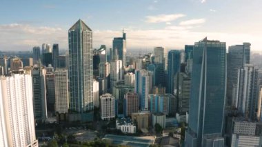 A birds-eye view of Makati. It is a modern city in Philippines and its financial hub
