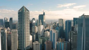 Skyscrapers of Makati. Aerial view
