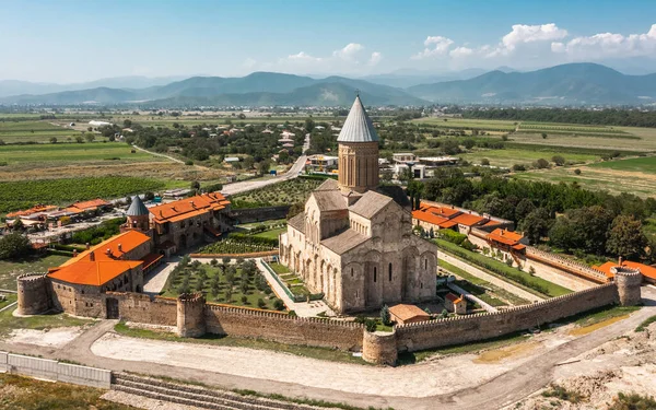 Aerial view of Alaverdi Monastery in Georgia