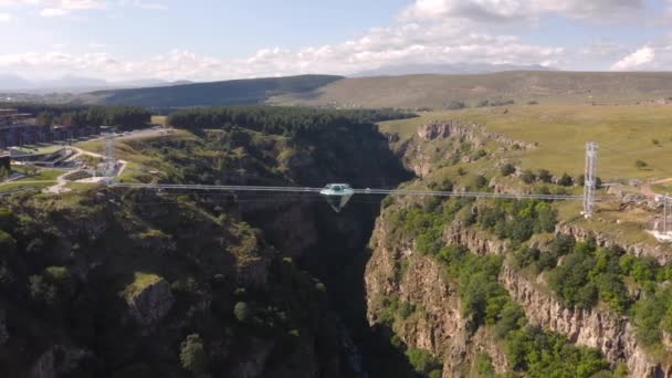 Georgia Dashbashi Září 2023 Letecký Pohled Diamantový Most Přes Kaňon — Stock video