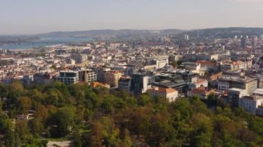 Belgrad 'ın kuş bakışı görüntüsü
