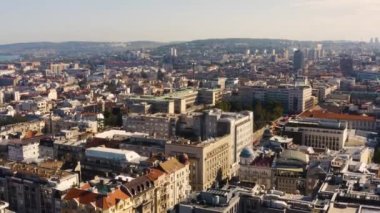 Belgrad 'ın kuş bakışı görüntüsü