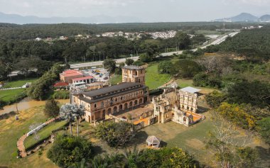 Malezya 'nın Perak eyaletindeki Kellies Kalesi' nin havadan görüntüsü. Konak, XX yüzyılının başında inşa edilmiştir. Artık ünlü bir turistik mekan.