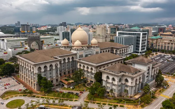 Malaysia Putrajaya Januar 2024 Luftaufnahme Des Bundesgerichts Von Malaysia Stockbild
