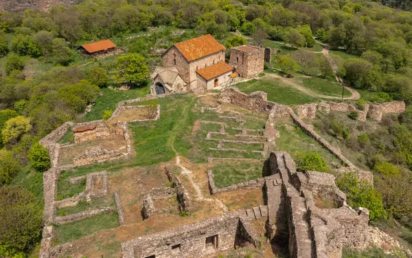 Gürcistan Ortaçağ Şehri Dmanisi Nin Kalıntıları Stok Fotoğraf