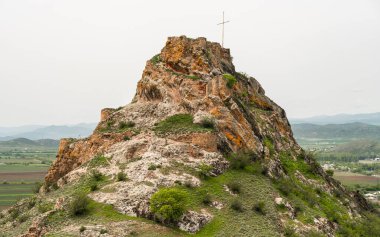 Ruins of Chapala Fortress in Kvemo Kartli region of Georgia clipart