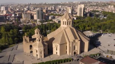 Aziz Gregory 'nin hava manzarası Erivan' daki Aydınlatma Katedrali