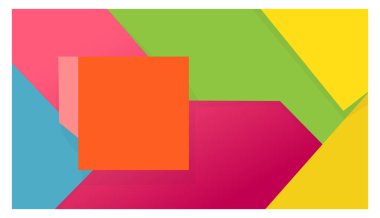 Arkaplan için düz tasarım boş alan soyut renk vektör kağıt kesim biçimi