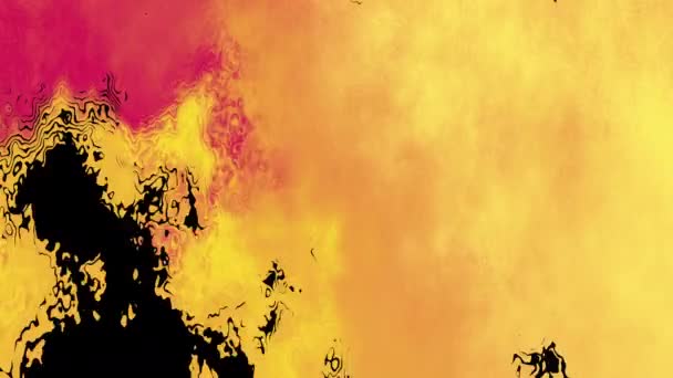 サイケデリック溶岩流体背景の抽象的な色の波 インク移行 シームレスループパターンアニメーション — ストック動画