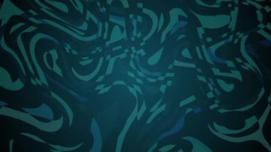 Dijital küçük turkuaz kareler arka plan. Geleceğin bilgi teknolojisi konsepti. Soyut canlandırılmış hareket arkaplanı. Bilgisayar tarafından oluşturulan dipsiz döngü animasyonu 4k.