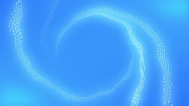 Sıvı şekiller ve geçişler düzgün hareketli grafiklerdir. Parçacıkların ve çizgilerin hareket ettiği soyut mavi su dalgası arkaplanı. Kusursuz döngünün animasyonu.