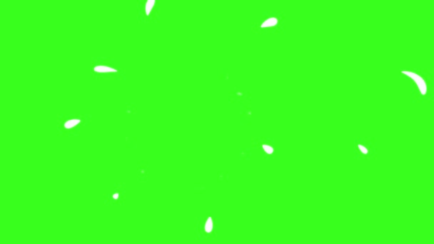 Grafica Movimento Elemento Acqua Sfondo Schermo Verde Chiave Cromatica Animazione — Video Stock