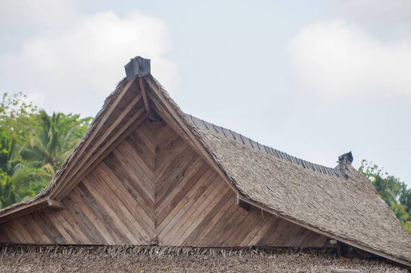 Traditional house roof styles in Indonesia