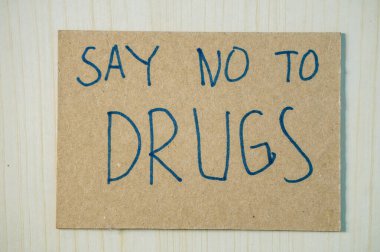 Uyuşturucu mesajına hayır de. Resmi Kabul Et