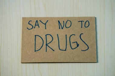 Uyuşturucu mesajına hayır de. Resmi Kabul Et