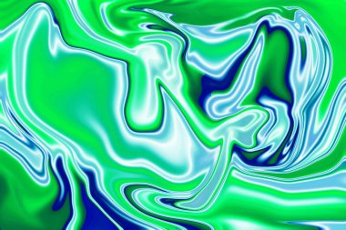 Renklerin sanatsal birleşimi ve mermer renkli neon arka plan üzerindeki efektler