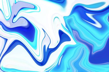 Büyüleyici girdaplar ve hareket sanatının özünü yakalamak soyut mavi ve beyaz boya girdapları