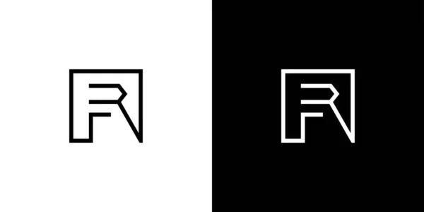 Moderne Verfijnde Letter Initialen Logo Ontwerp — Stockvector
