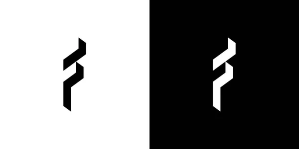 Modern Strong Letter Initials Logo Design — стоковый вектор