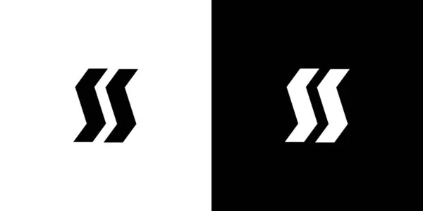 Современная Прочная Буква Инициалы Логотипа Дизайн — стоковый вектор