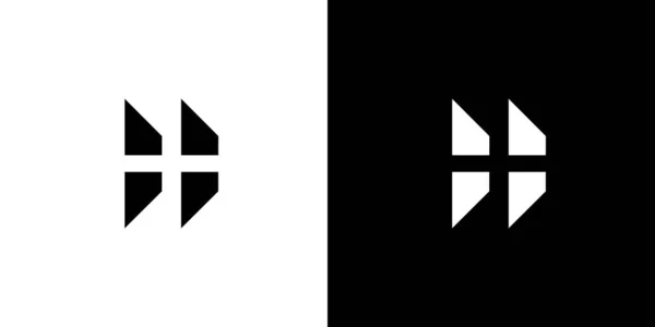 Современная Уникальная Буква Инициалы Дизайн Логотипа — стоковый вектор