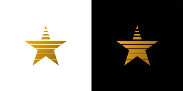 Uniek Modern Fast Star Logo Design — Stockvector