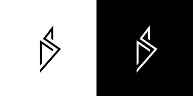 Eşsiz ve modern NS logo tasarımı