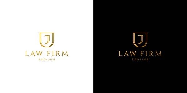 Hukuk Firması Için Zarif Profesyonel Logosu Tasarımı — Stok Vektör